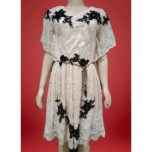 Julian Joyce By MANDALAY Classy Evening Cocktail Dress Silk Sz 4  Embellished #5